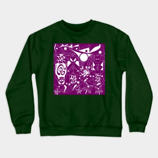 alien mask in soccer game ecopop Crewneck Sweatshirt